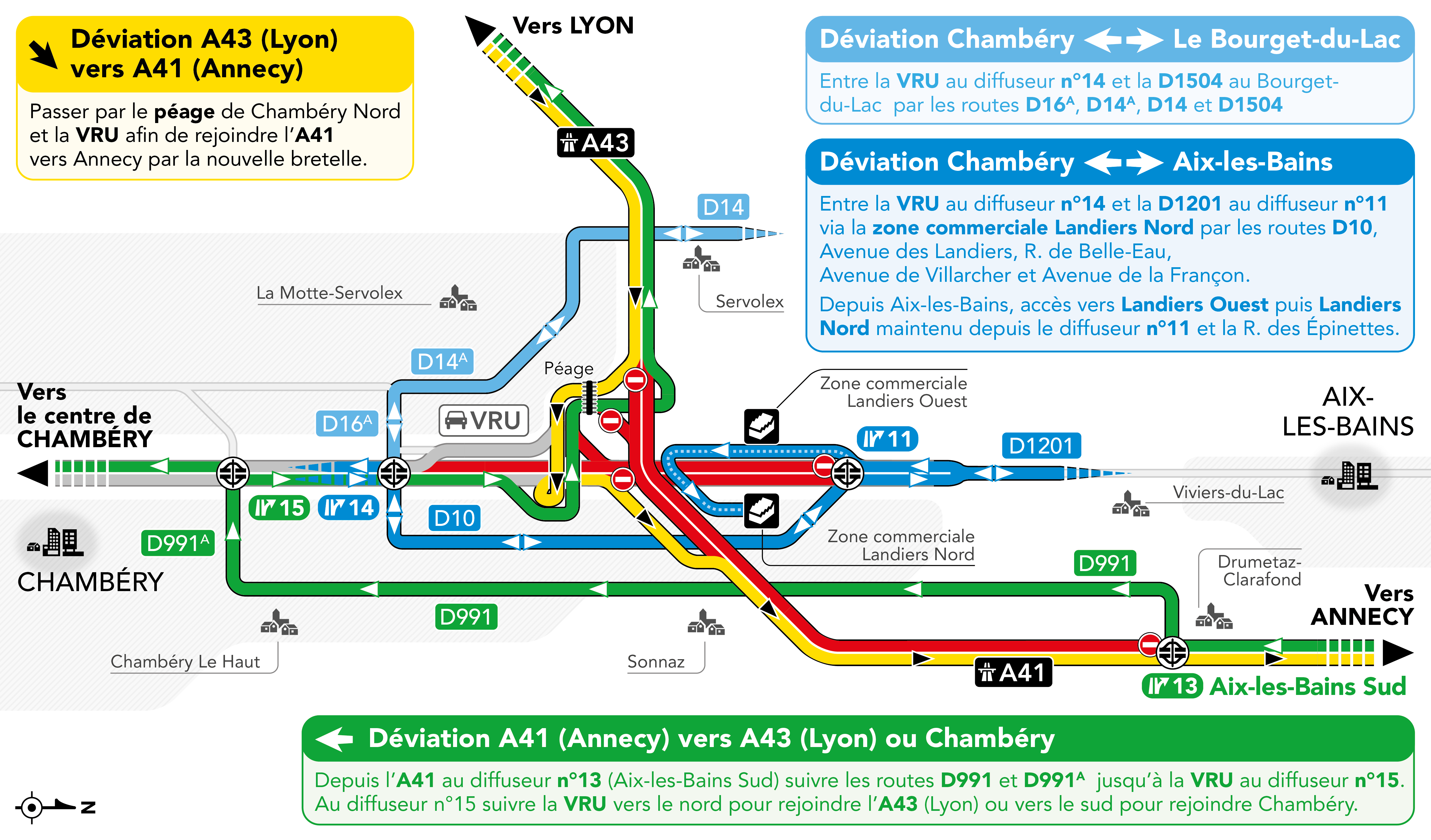 carte déviations