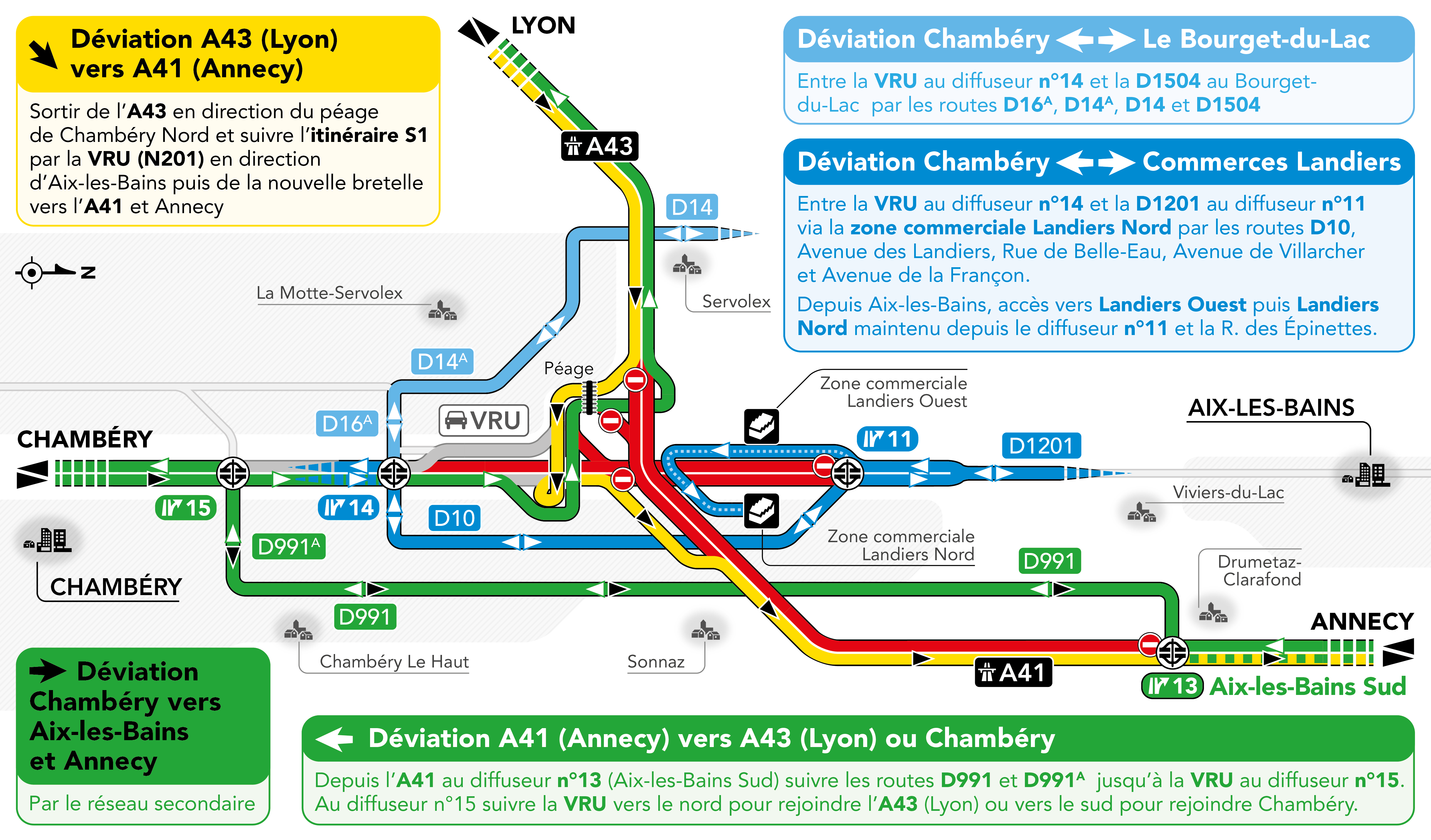 carte déviations