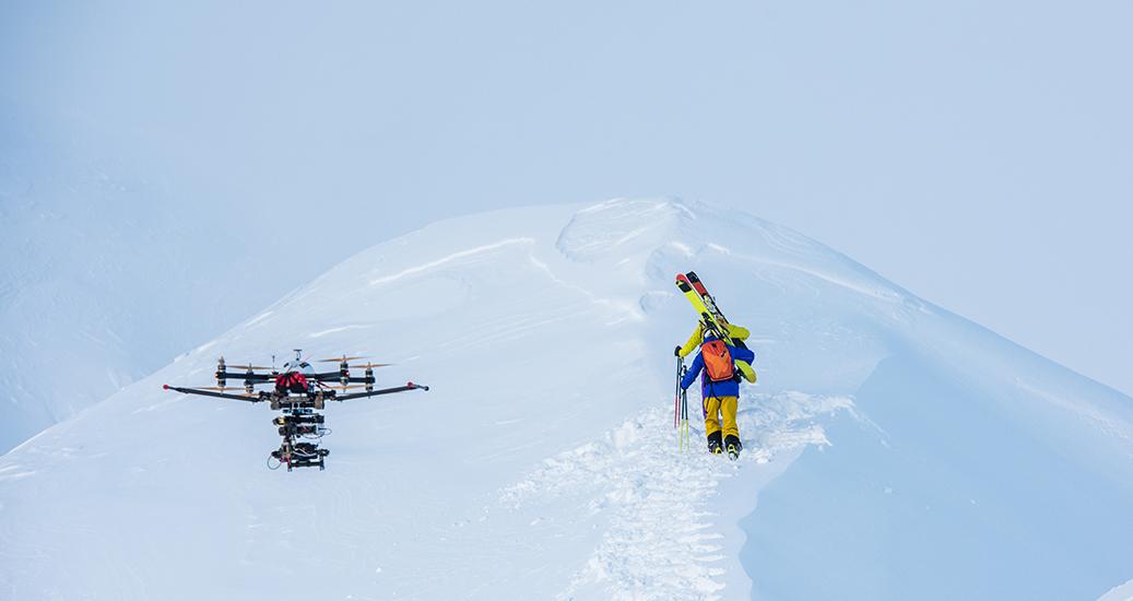 drone montagne