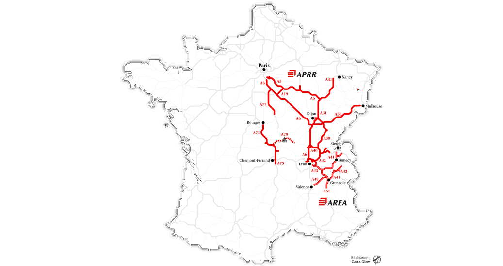 Nos autoroutes | APRR AREA