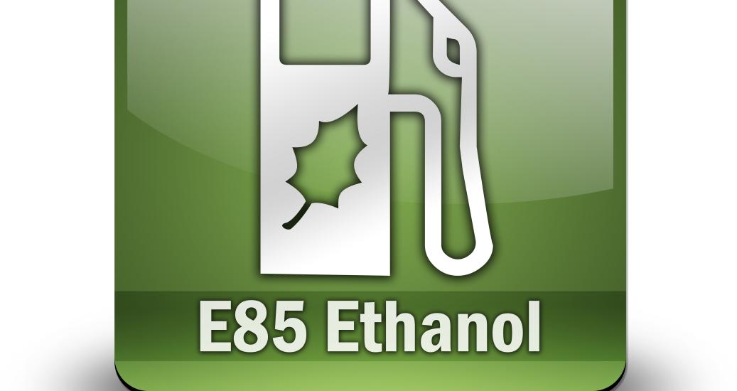 Image stylisée d'une pompe à essence E85 Ethanol