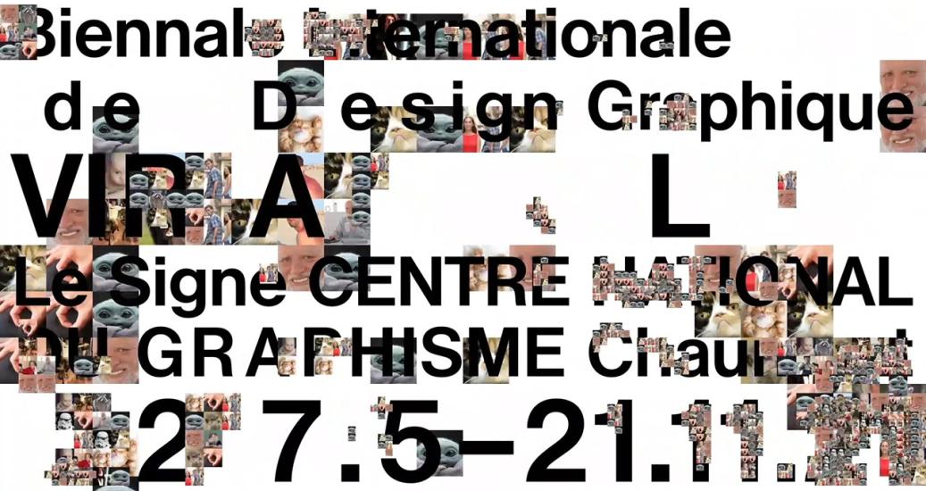 Affiche de la 3e édition de la biennale d'art graphique 