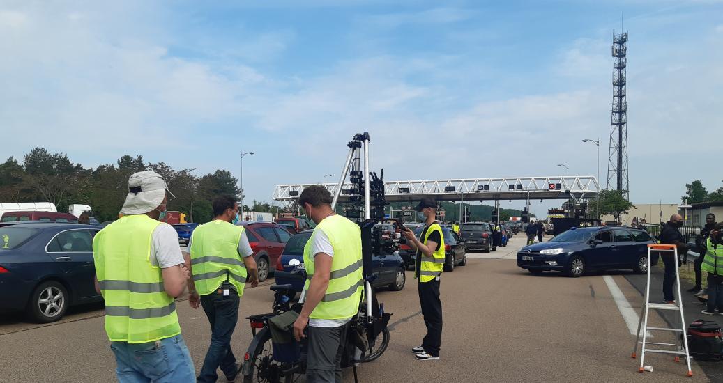 Tournage sur l'A6