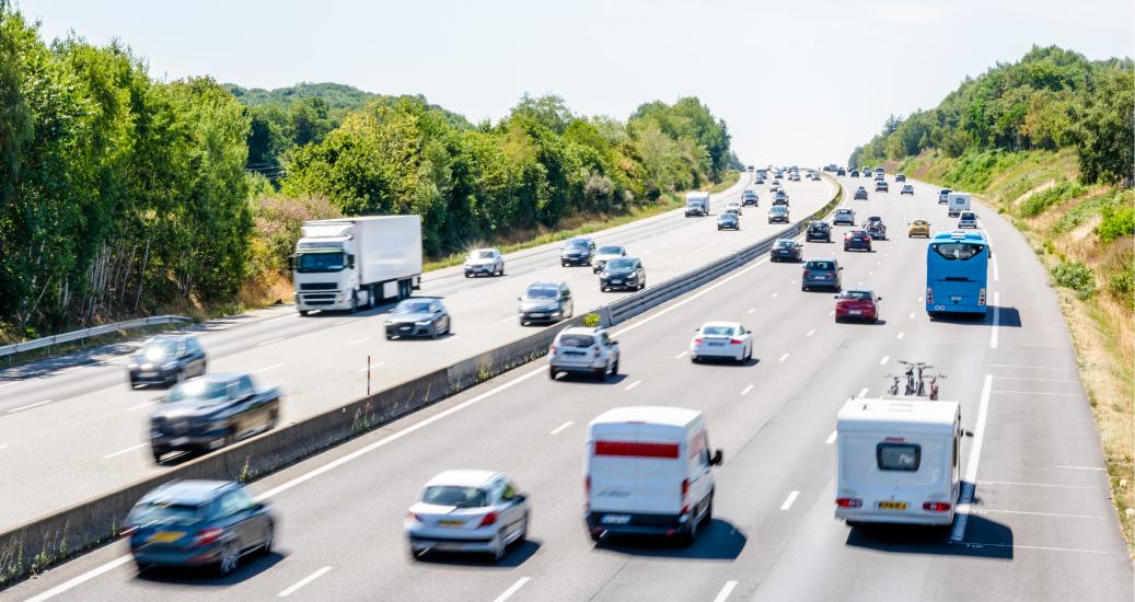 autoroute chargée