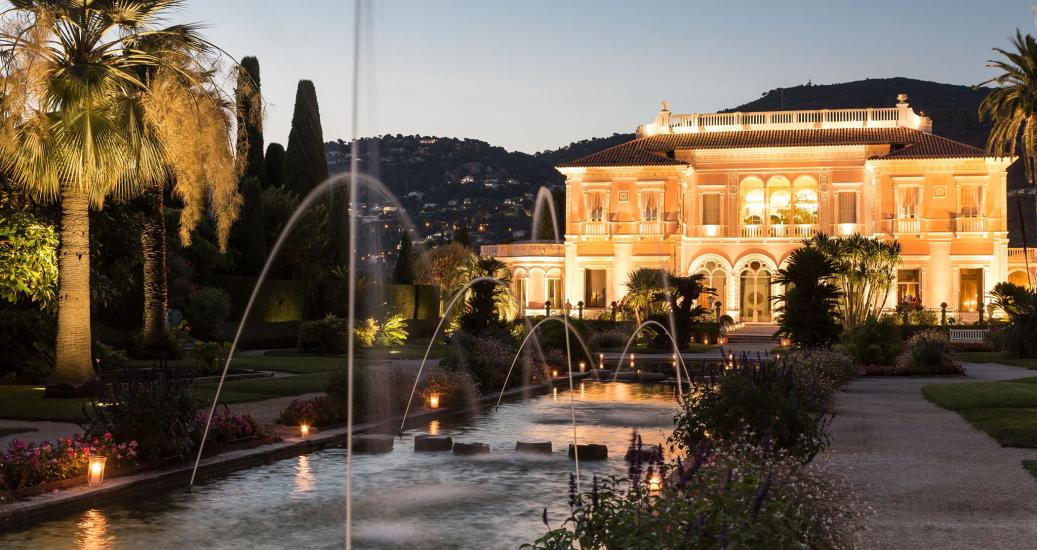 La Villa Ephrussi de Rothschild de nuit