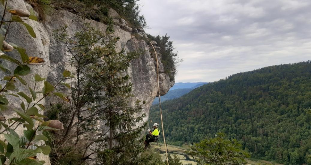 Travaux acrobatiques au-dessus de l'A40