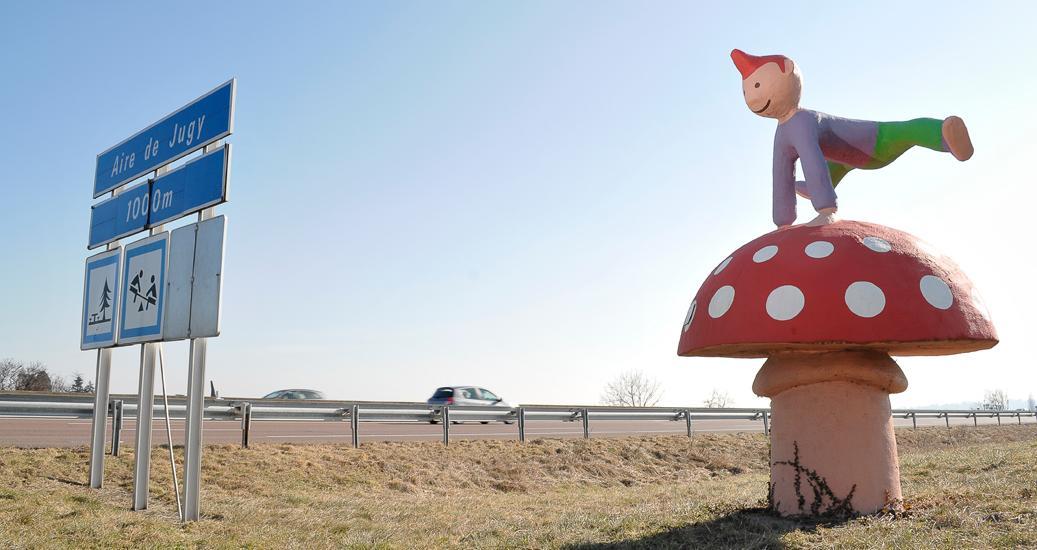 Statue champignon -  France