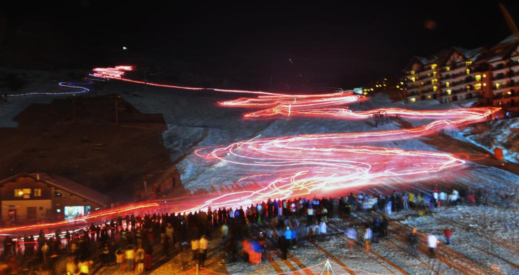 Descente aux flambeaux Valmeinier