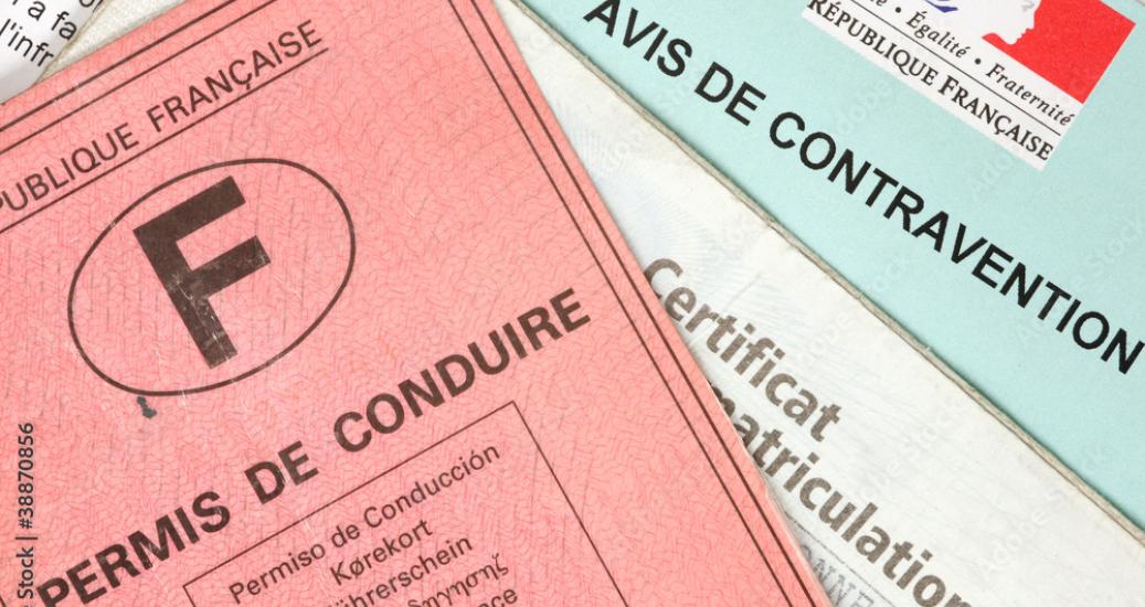 Avis de contravention avec permis