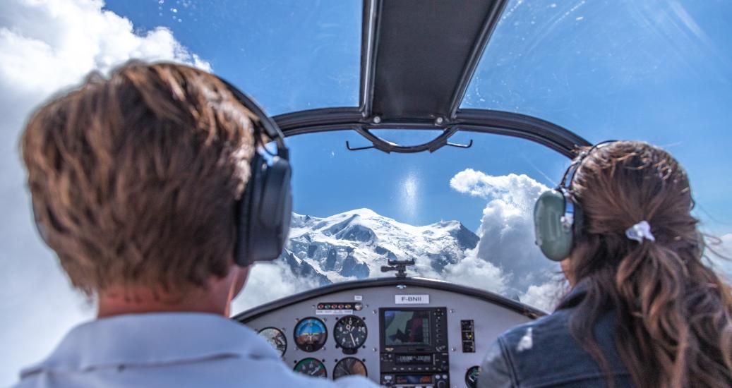 Vol en avion à Megève