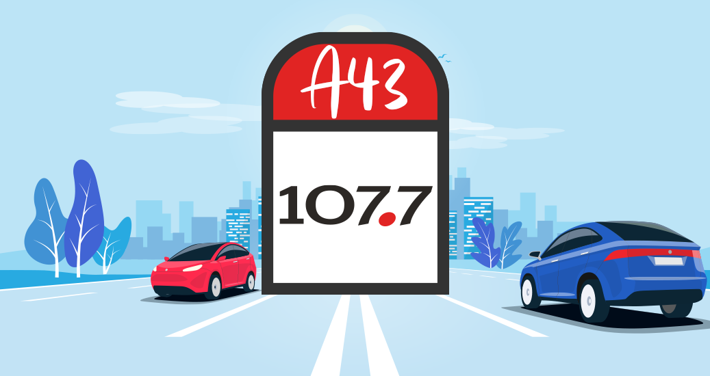 les 107.7 du reseau A43