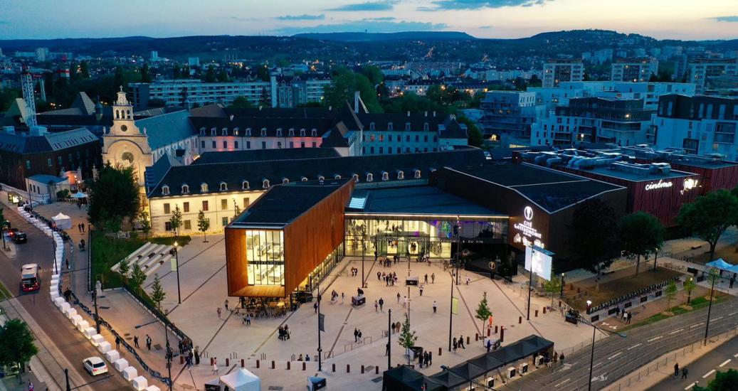 Cité de la gastronomie et du vin de Dijon vue du ciel