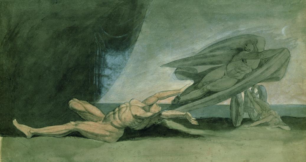 Achille saisit l’ombre de Patrocle