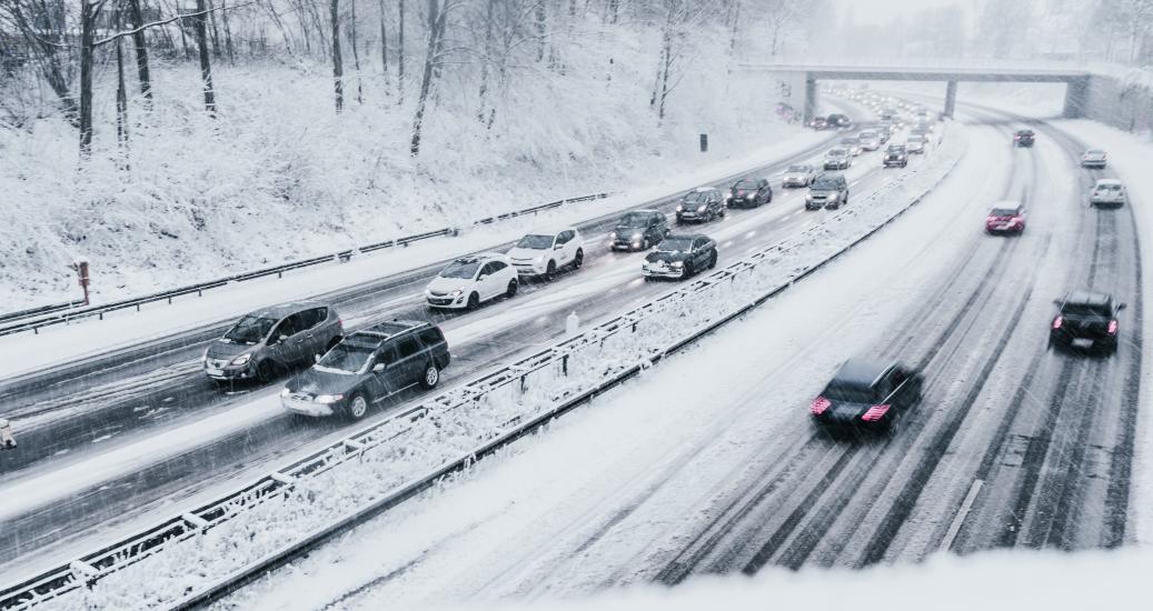 Autoroute l'hiver