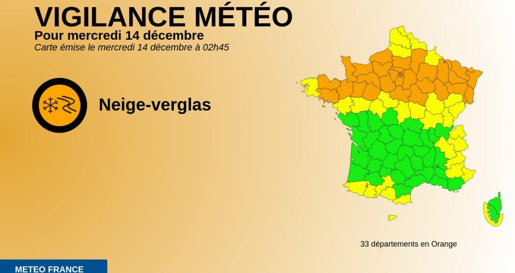 33 Départements Placés En Vigilance Orange Pour Neige-verglas | APRR AREA