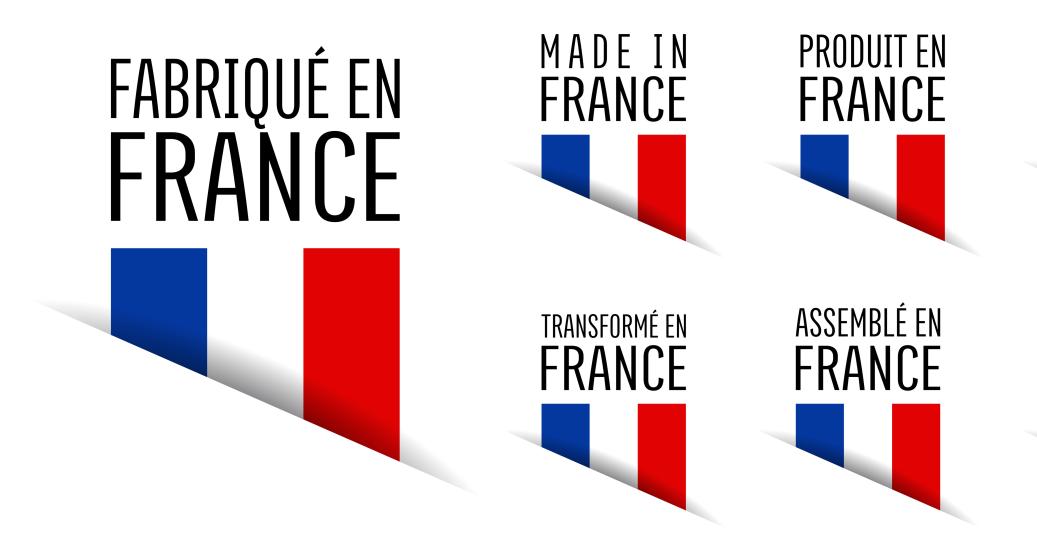 Illustration "fabriqué ou origine france"