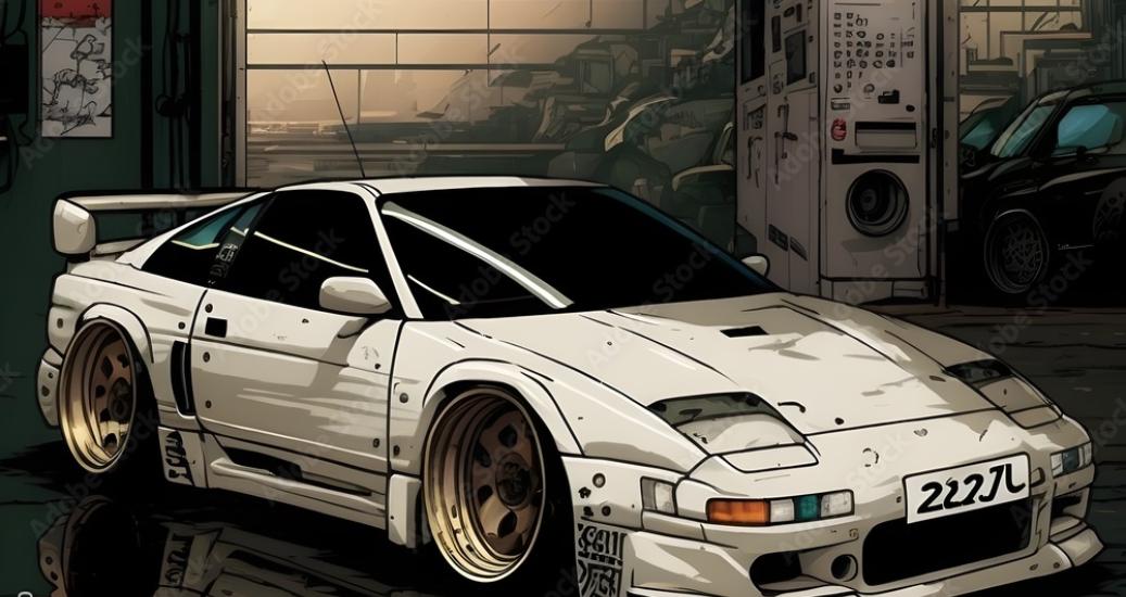 Illustration de l'AE86 du manga Initial D