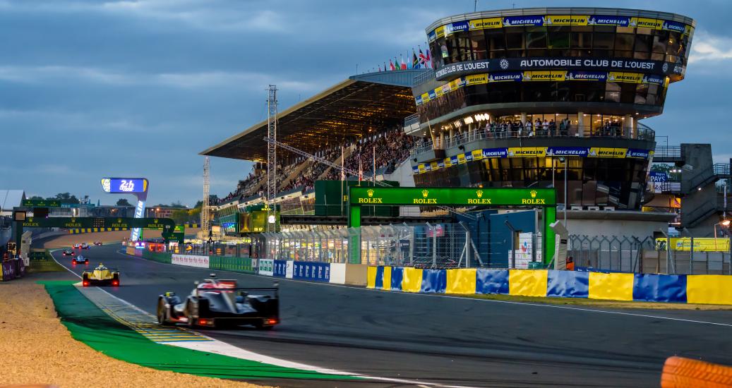 ligne d'arrivée des 24h du Mans