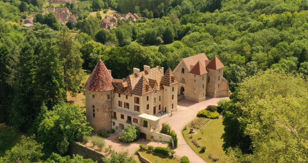 Château de Couches vu de haut