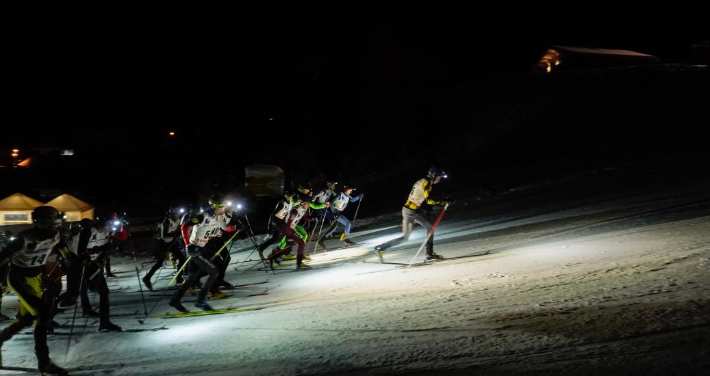 ski de randonnée en nocturne