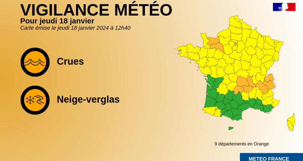 Vigilance orange 18 janvier