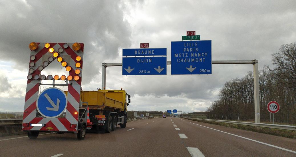 Chantier camion flèche 2024 - A39