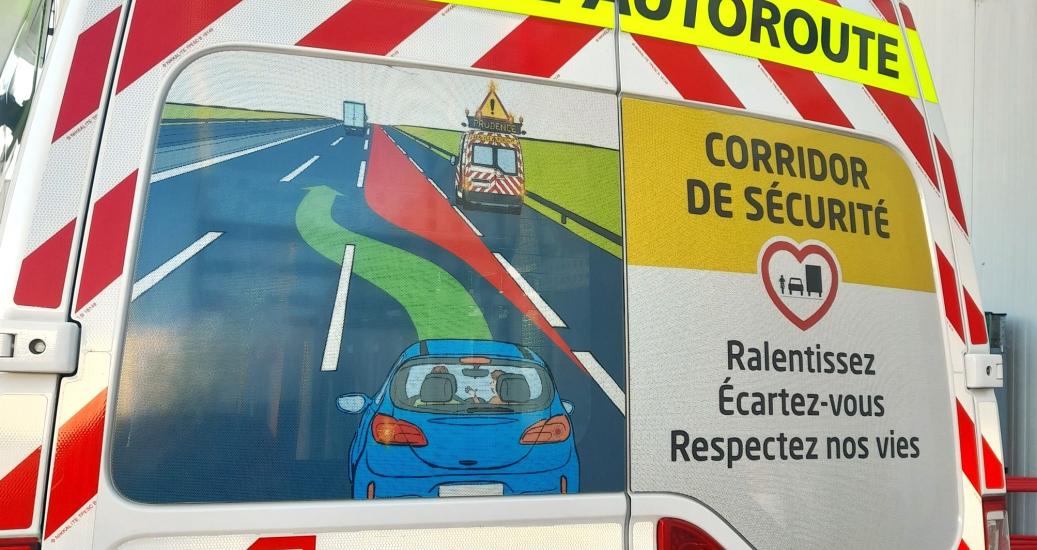 Le corridor de sécurité expliqué sur les fourgons d'autoroute