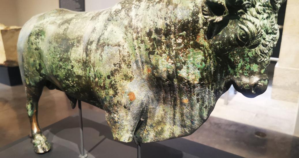 Taureau de bronze au MBAA de Besançon