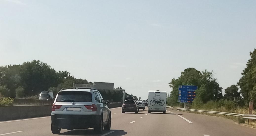 A6 été 2025 trafic dense