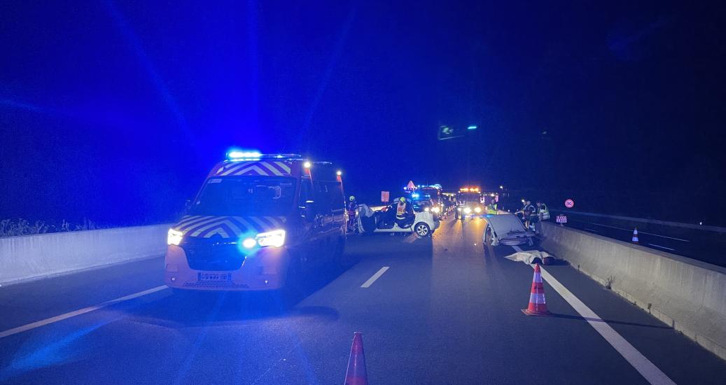 Simulation d'accident sur l'A466