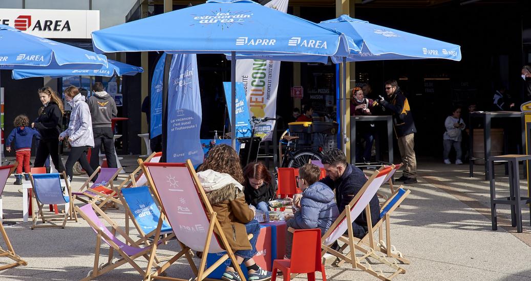 Animations d'hiver sur les aires. 