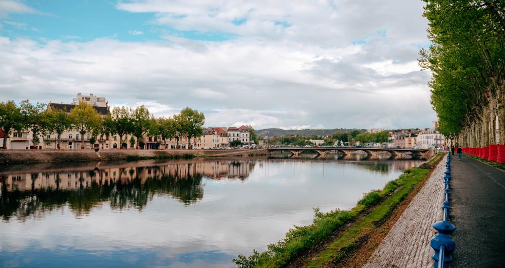 Ville de Montluçon, Allier, panoramique