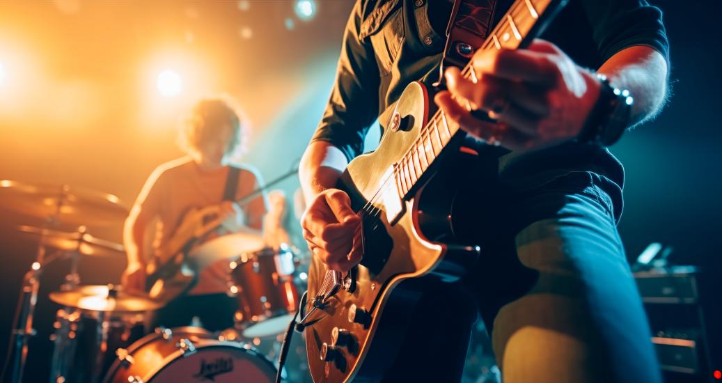 Guitariste sur scène
