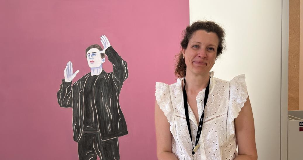 Caroline Fournillon-Courant, commissaire de l’exposition Djamel Tatah. Répéter – Muter