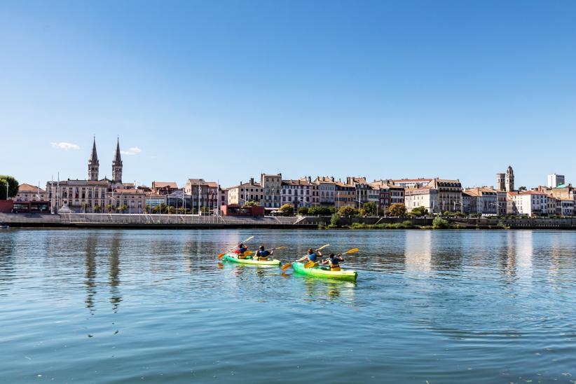 Canoës sur la Saône