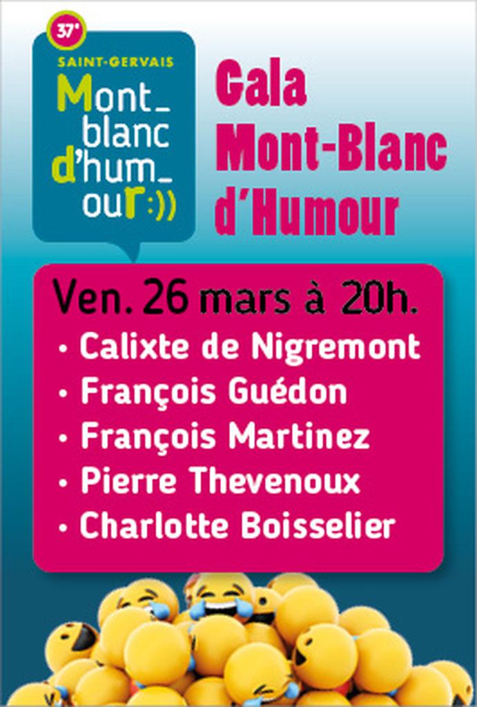 Affiche de la soirée de clôture du Mont-Blanc d'Humour 2021