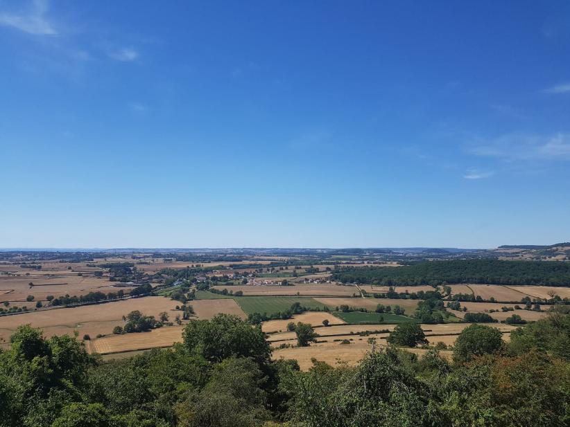 Vue depuis Châteauneuf en Auxois