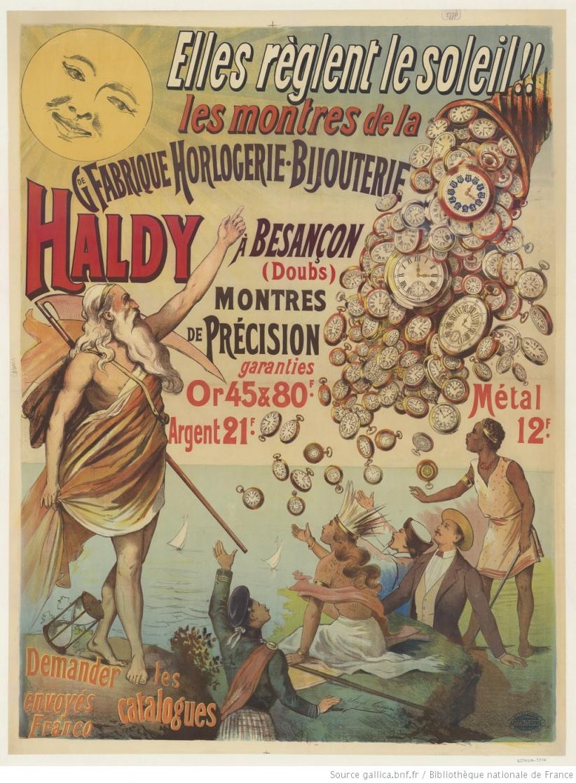 Affiche horlogerie Haldy Besançon