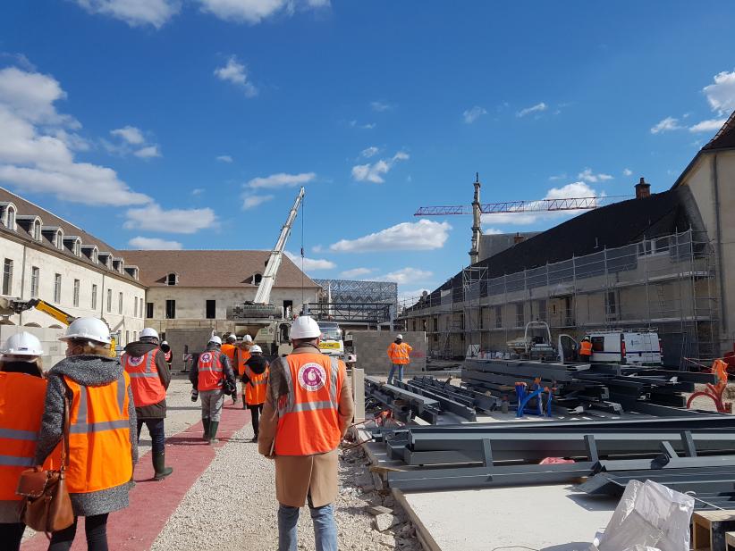 Le chantier de la future Cité de la Gastronomie et du Vin