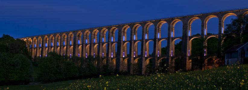 Viaduc Chaumont nuit