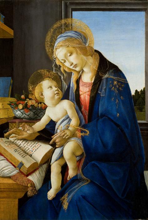 Botticelli Madonne au livre