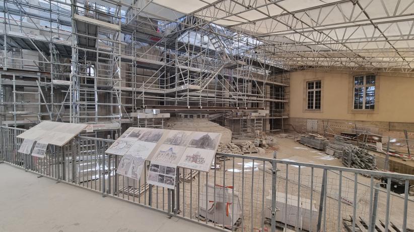 Le chantier de la cathédrale Saint-Bénigne de Dijon