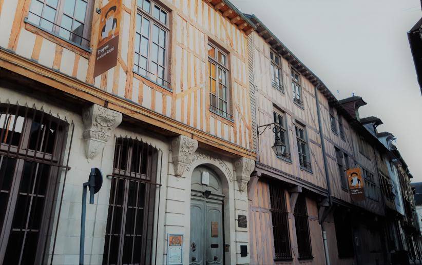 Maison Rachi à Troyes - Panneau touristique