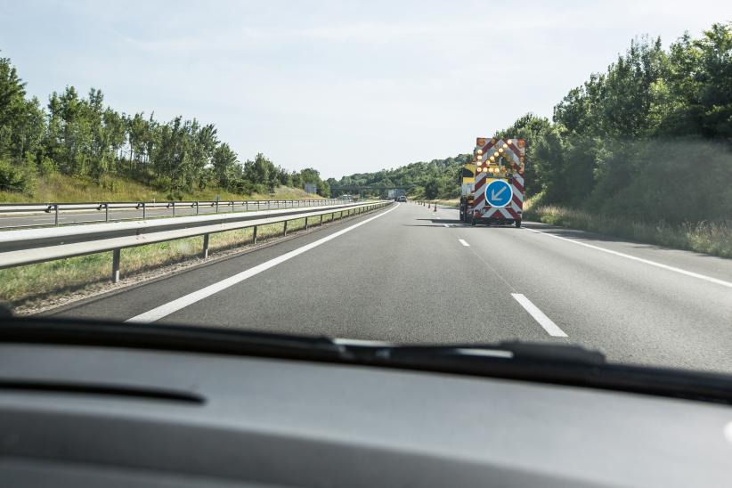 Chantier sur autoroute FLR