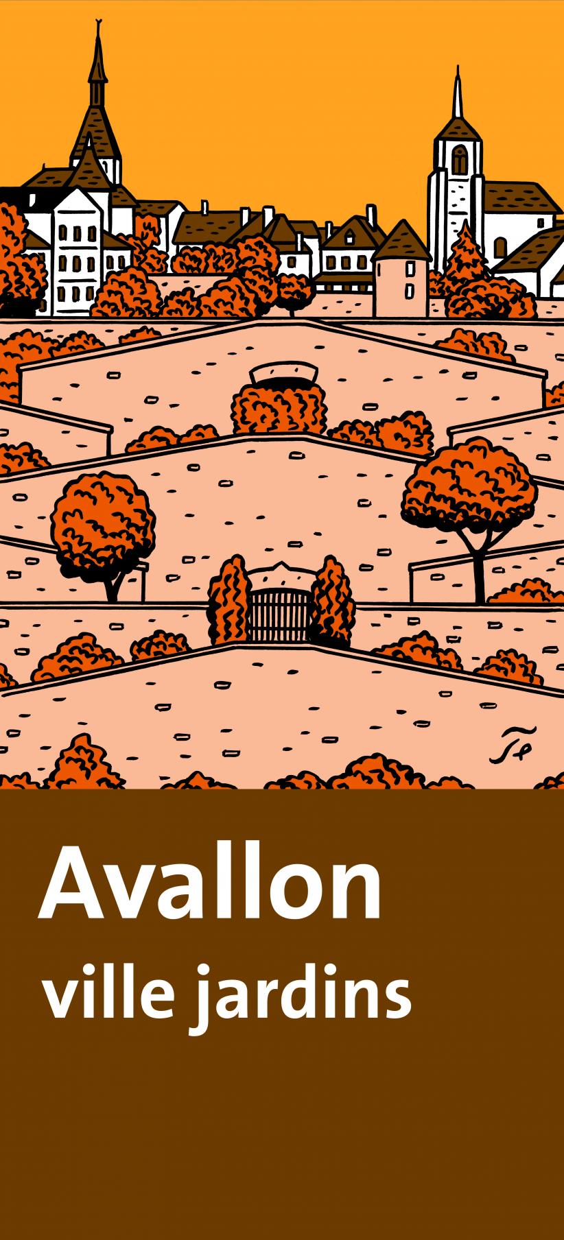 Panneau Avallon Ville Jardins entier