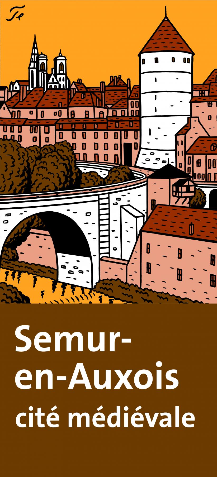 Semur-en-Auxois Cité médiévale Panneau entier