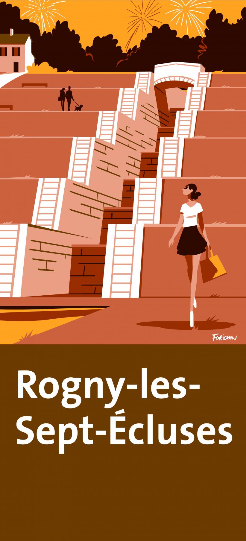 Rogny Les Sept Ecluses panneau entier