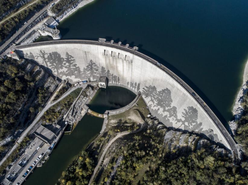 La fresque du barrage de Vouglans