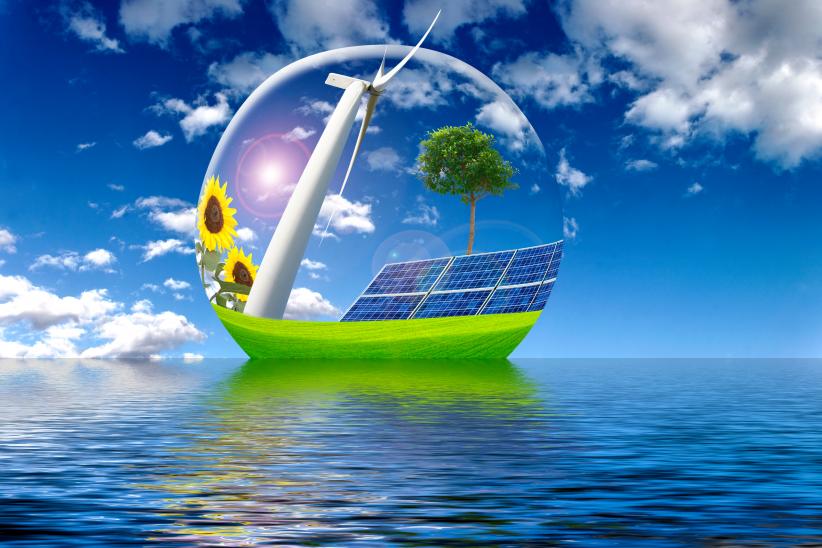 Concept bulle solaire en mer