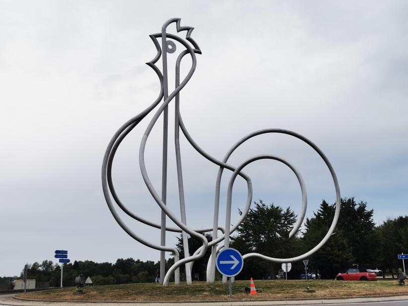 sculpture du Poulet de Bresse